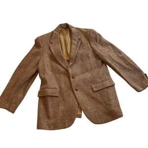 Mens Harris Vtg Blazer Sport Coat Jacket 100% Pure Scottish Wool Tailored in USA
